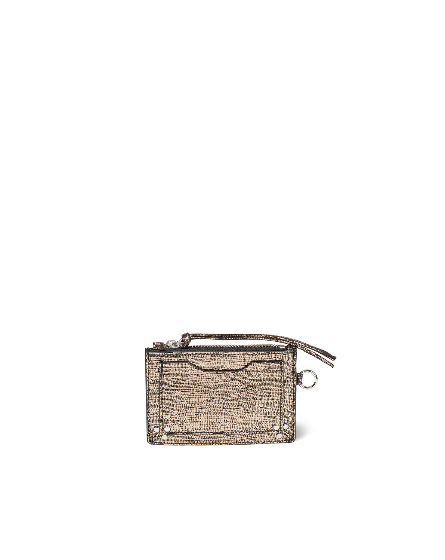 Porte Cartes Lucky Lamé Champagne - Jérôme Dreyfuss