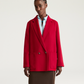 Manteau Evelyn Laine Rouge - Momoni