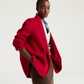 Manteau Evelyn Laine Rouge - Momoni
