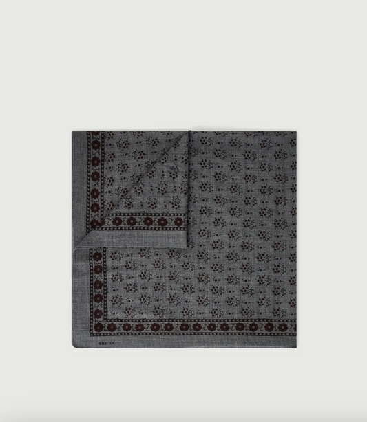 Foulard Classique Laine Gris Foncé/Marron - Soeur