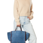 Cabas Léon M Croûte Velours Jeans - Jérôme Dreyfuss