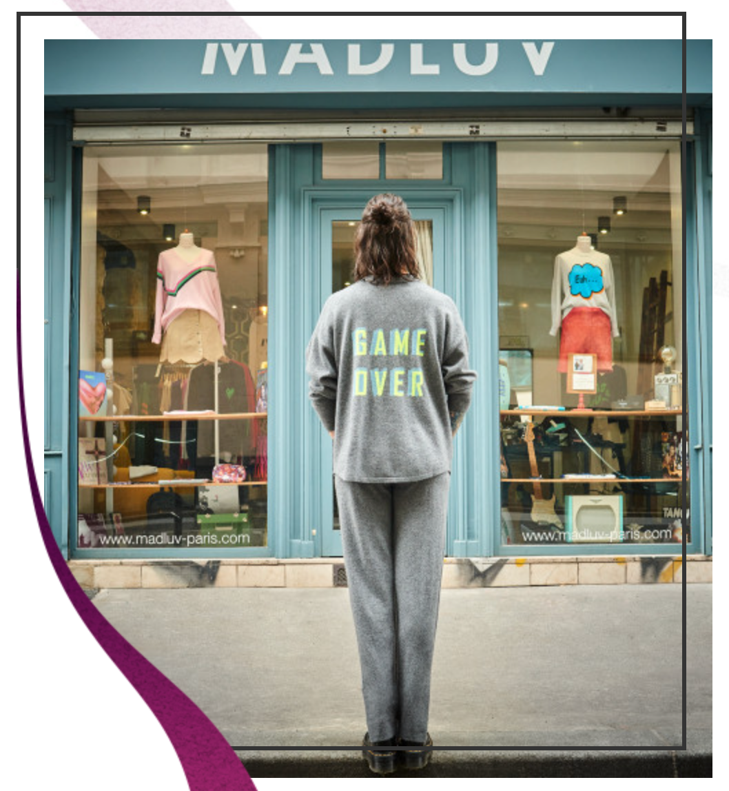 Chemise Game Over Cachemire Grise - Madluv