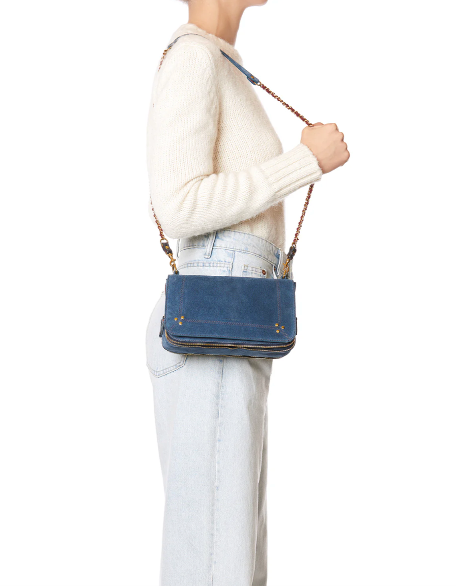 Sac Bobi Croûte Velours Jeans - Jérôme Dreyfuss