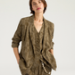 Veste Mayfair Cupro Jacquard Verde Militare - Momoni