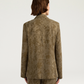 Veste Mayfair Cupro Jacquard Verde Militare - Momoni