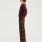 Pantalon Milton Tartan Lie de Vin - Momoni
