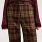 Pantalon Milton Tartan Lie de Vin - Momoni