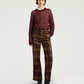 Pantalon Milton Tartan Lie de Vin - Momoni