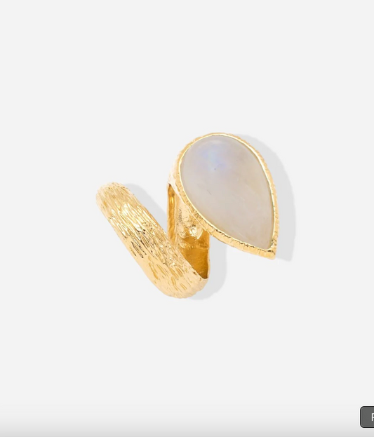 Bague Gaia GM Pierre de Lune - Alexandra Margnat