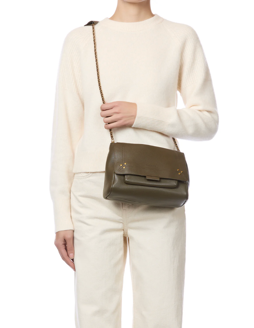 Sac Lulu M Chèvre Kaki - Jérôme Dreyfuss