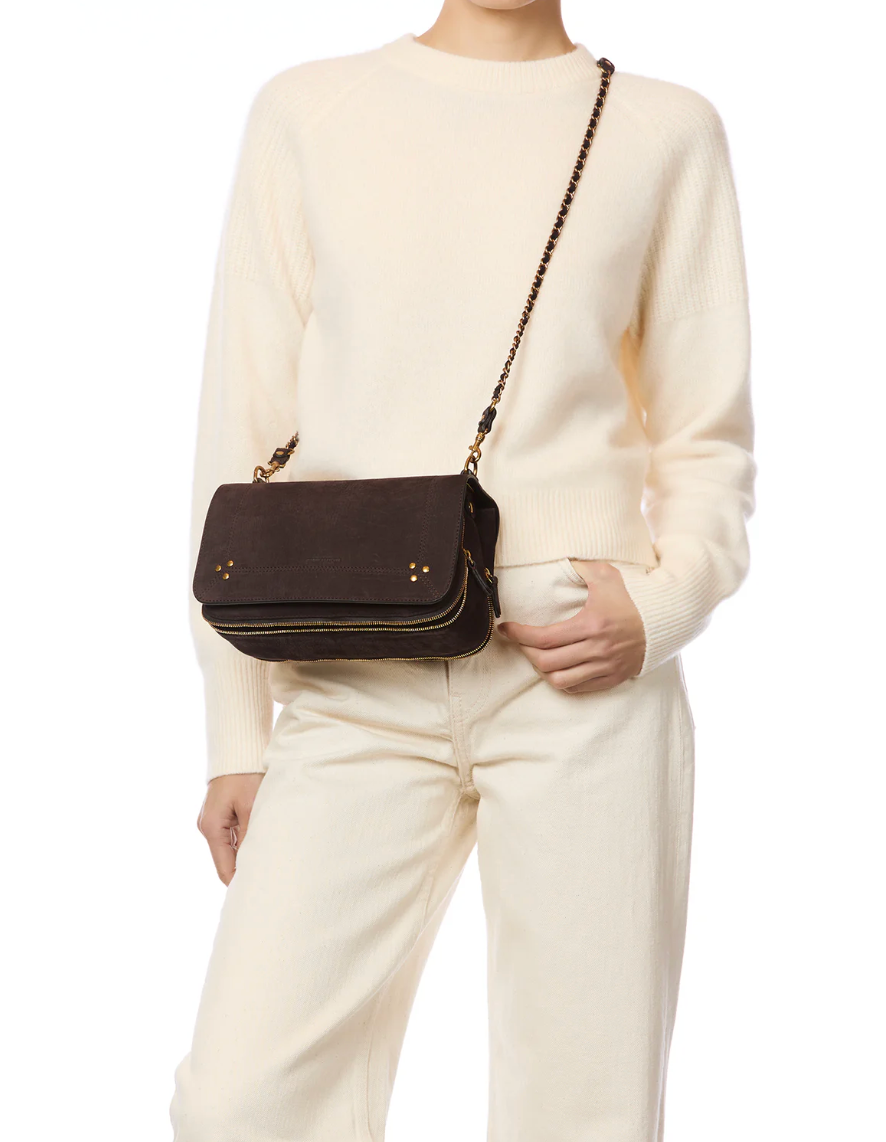 Sac Bobi Taurillon Croco Moka - Jérôme Dreyfuss