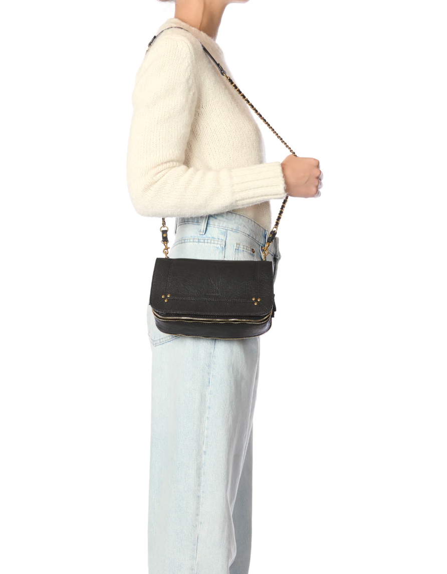 Sac Bobi Chèvre Noir - Jérôme Dreyfuss