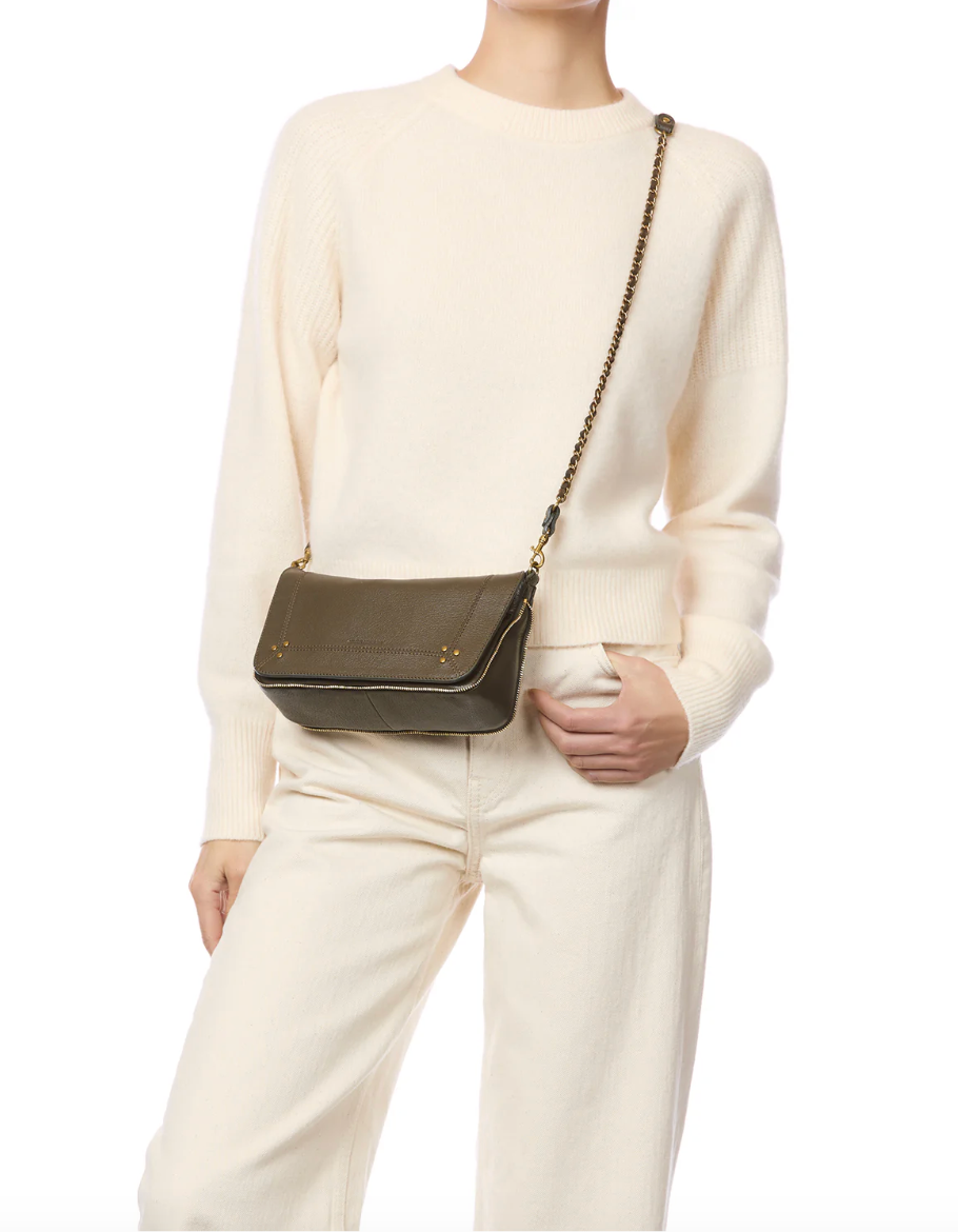 Sac Bobi S Chèvre Kaki - Jérôme Dreyfuss