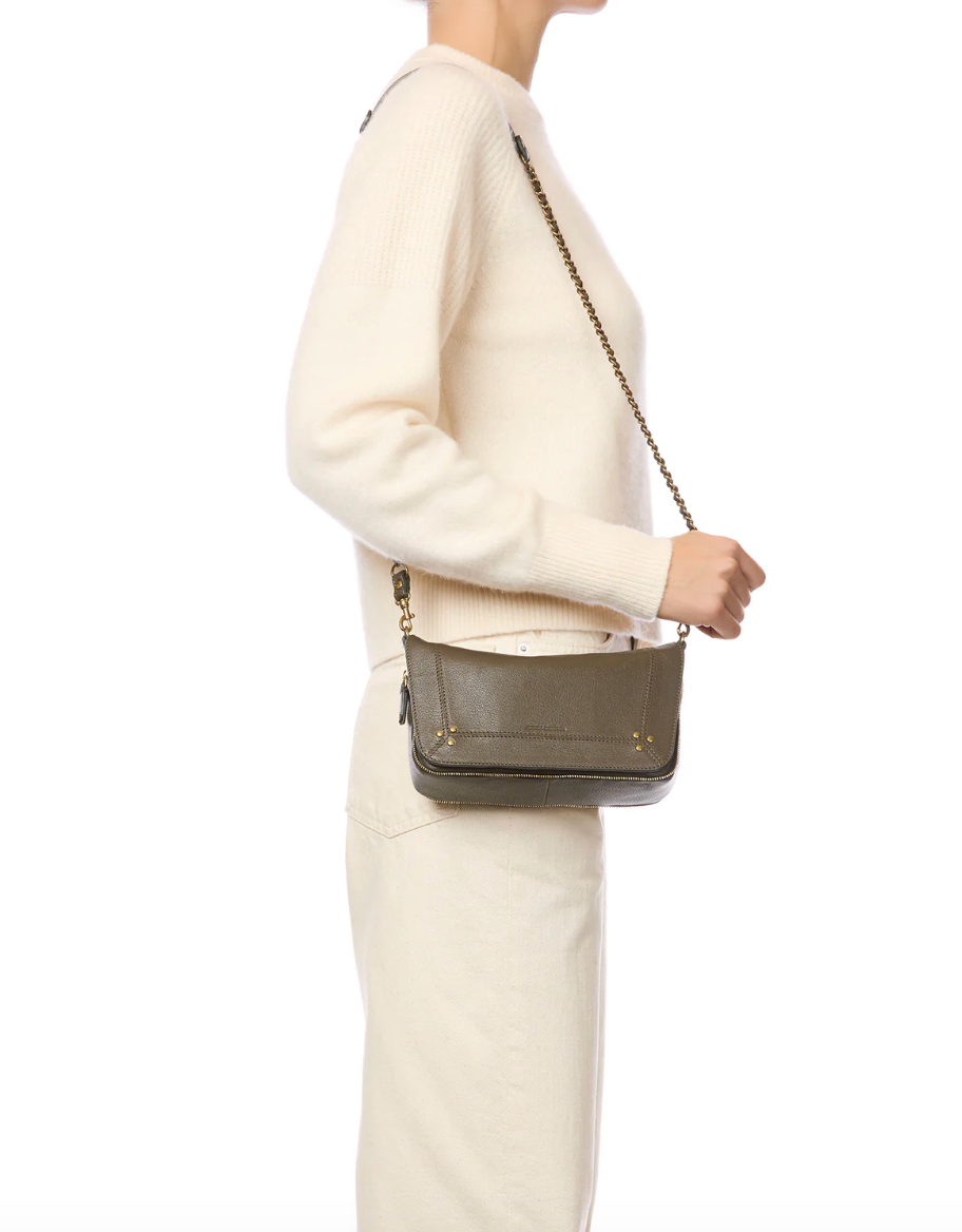 Sac Bobi S Chèvre Kaki - Jérôme Dreyfuss