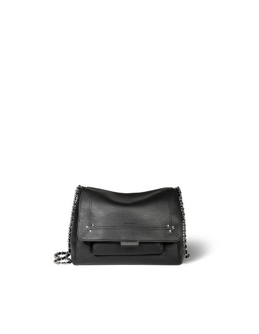 Sac Lulu M Veau Noir Silver - Jérôme Dreyfuss