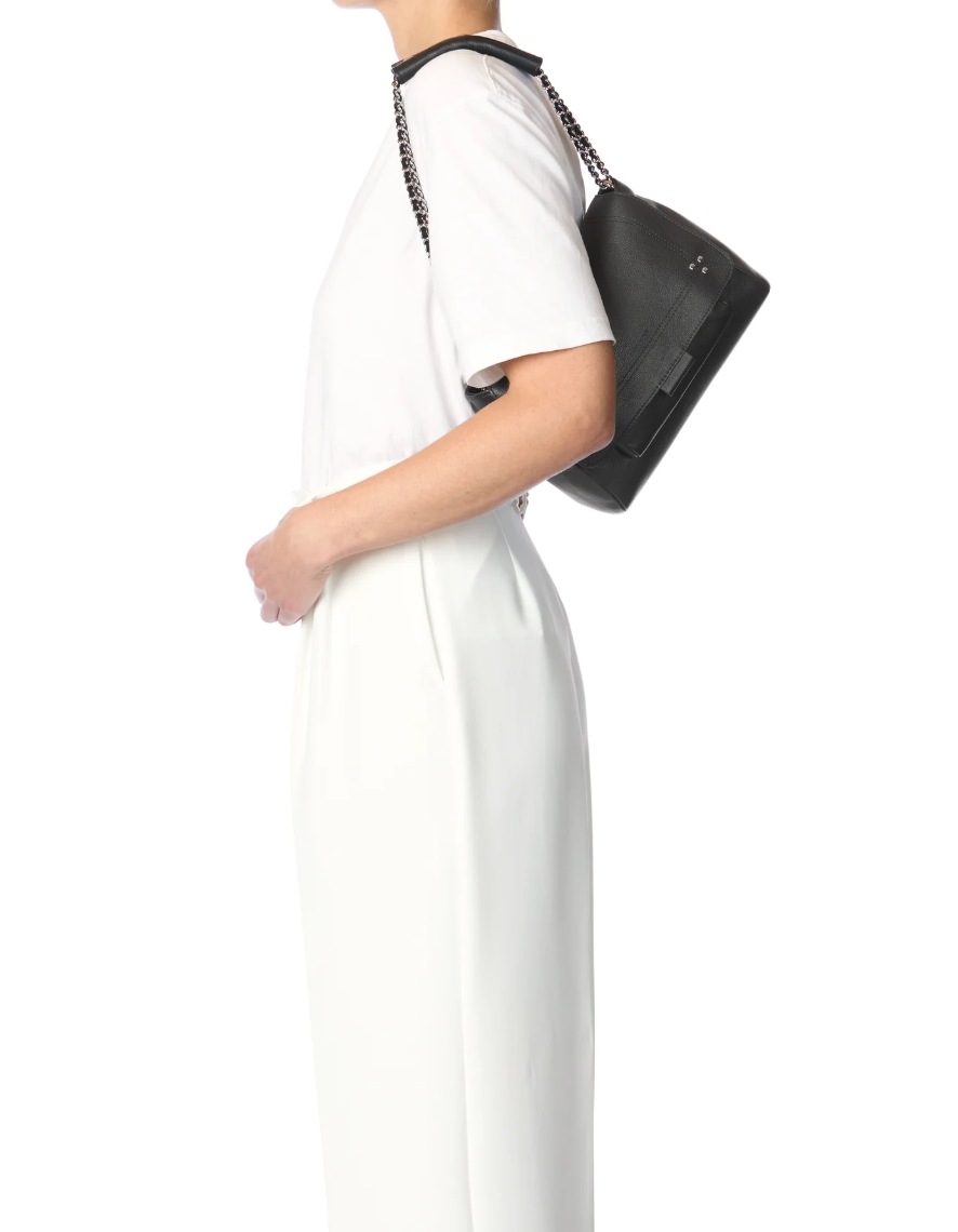 Sac Lulu M Veau Noir Silver - Jérôme Dreyfuss