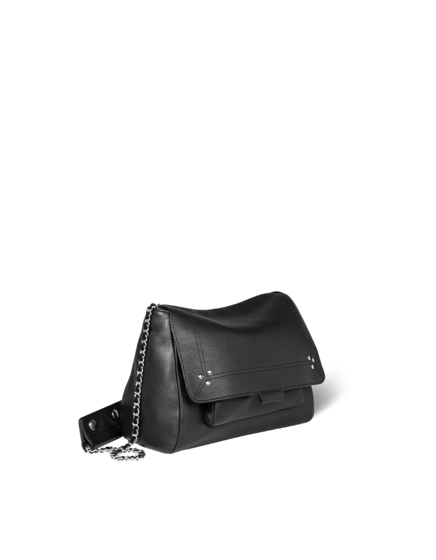 Sac Lulu M Veau Noir Silver - Jérôme Dreyfuss