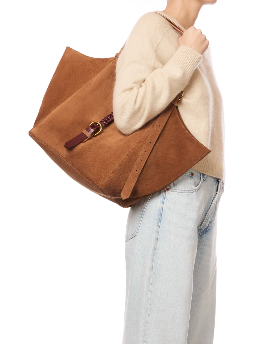 Sac Joseph M Croûte Velours Caramel - Jérôme Dreyfuss