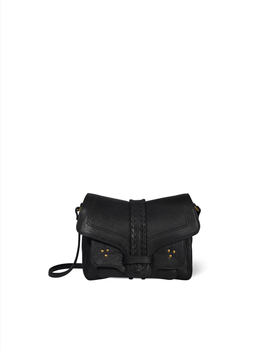 Sac Harry S Chèvre Noir Grainé - Jérôme Dreyfuss