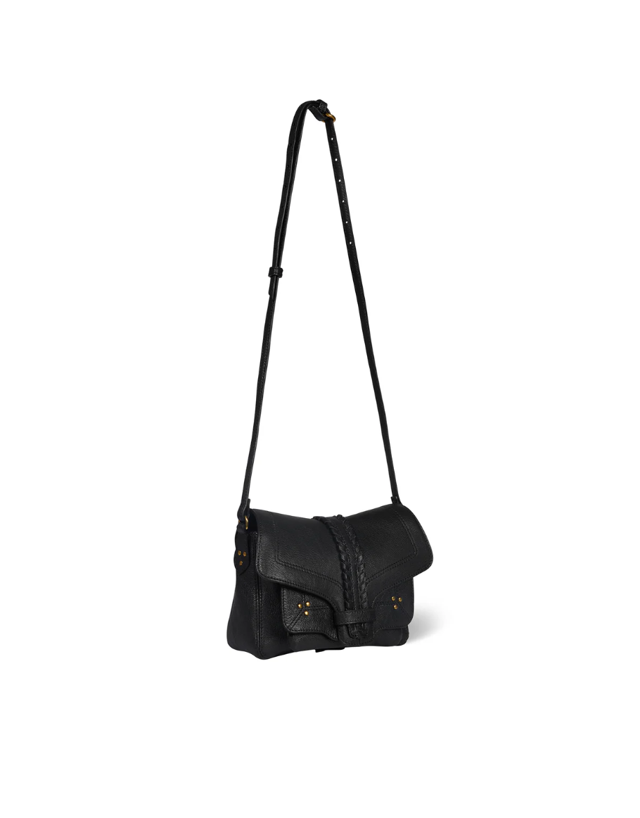 Sac Harry S Chèvre Noir Grainé - Jérôme Dreyfuss