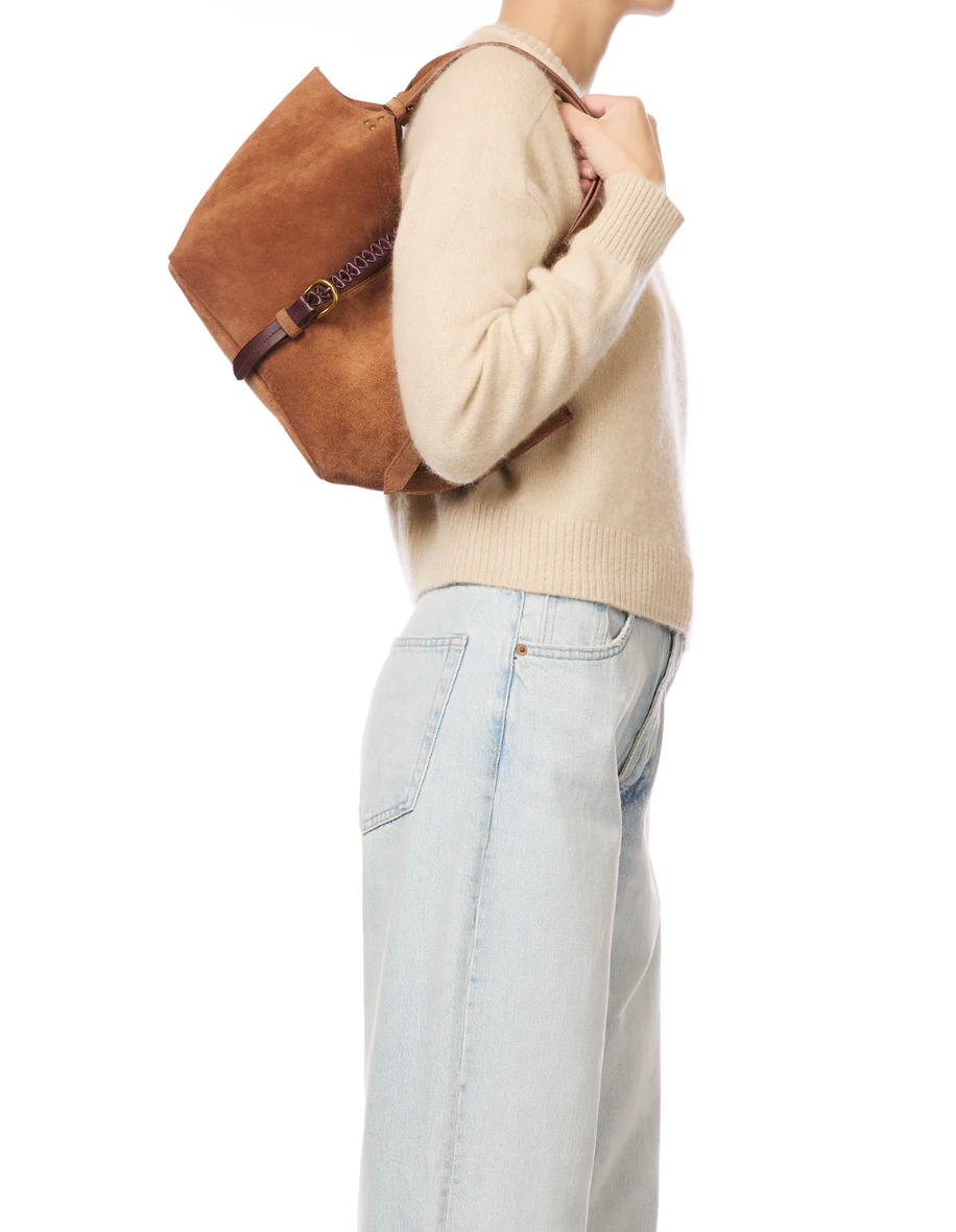 Sac Joseph S Croute Velours Caramel - Jérôme Dreyfuss