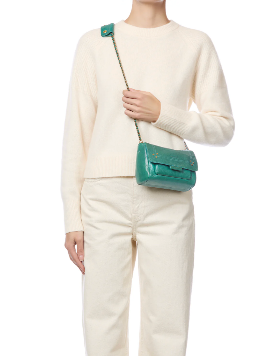 Sac Lulu S Chèvre Turquoise - Jérôme Dreyfuss