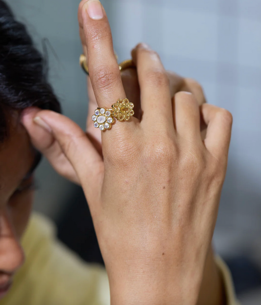 Bague 9 Planètes Citrine - Dorothée Sausset