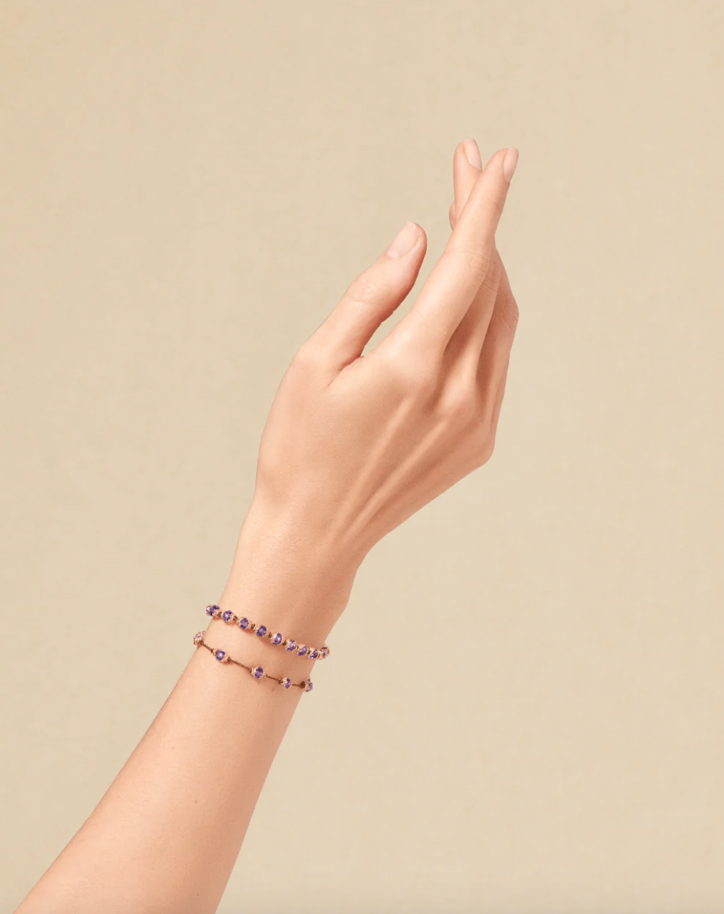 Bracelet Peony Améthyste