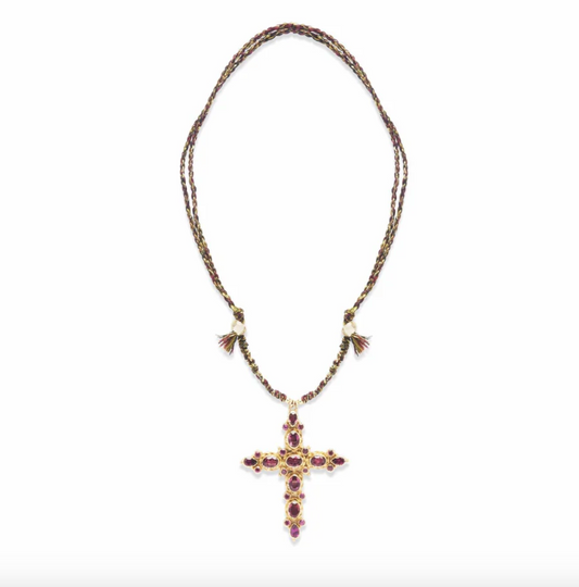 Collier Croix Grenats - Room Service