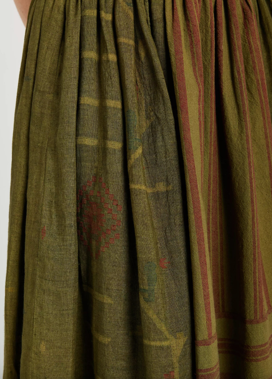 Jupe Longue Alma Kaki - V de Vinster