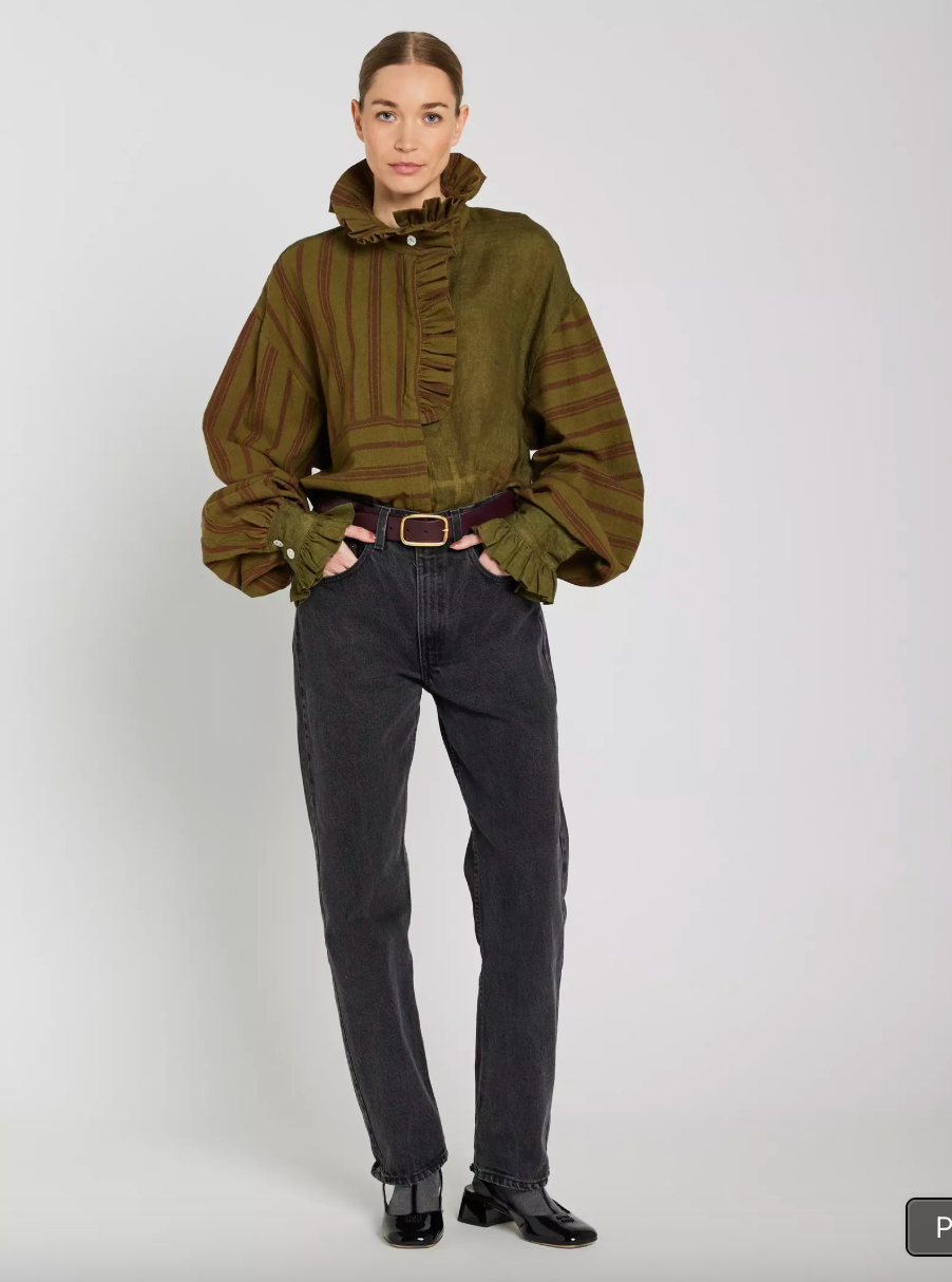 Blouse Alma Kaki - V de Vinster