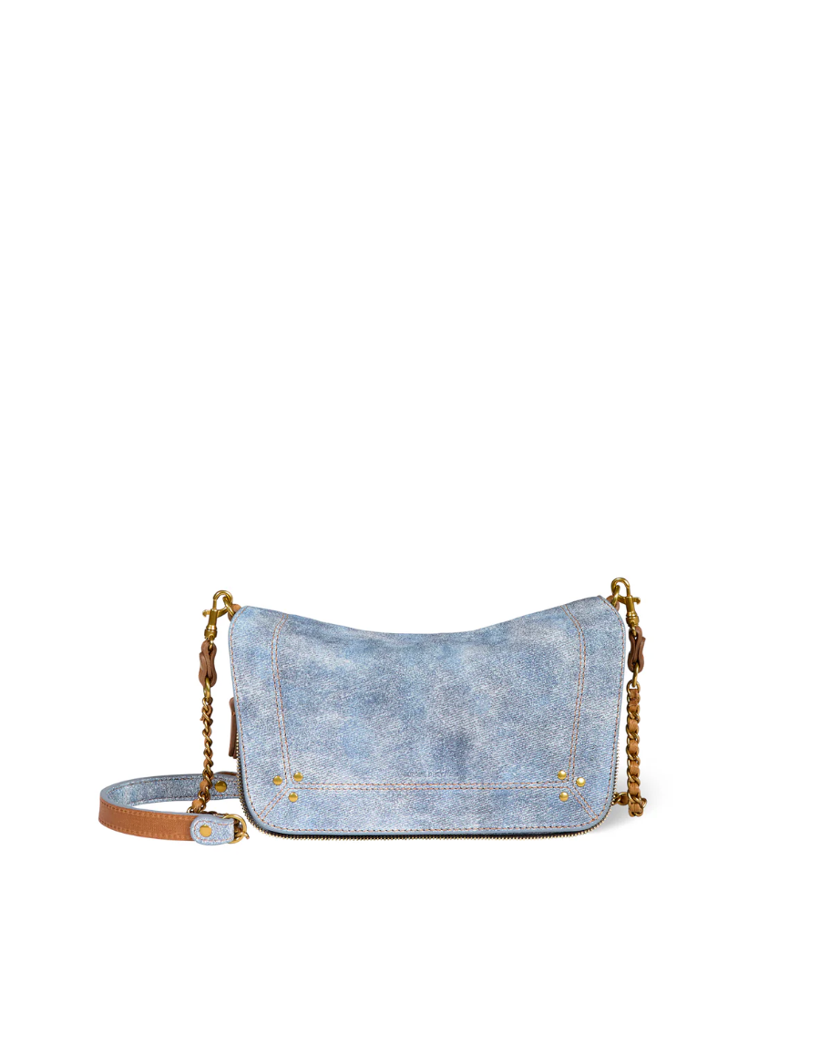 Sac Bobi S Croûte Velours Washed Jean's- Jérôme Dreyfuss