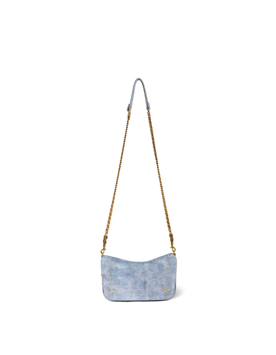 Sac Bobi S Croûte Velours Washed Jean's- Jérôme Dreyfuss
