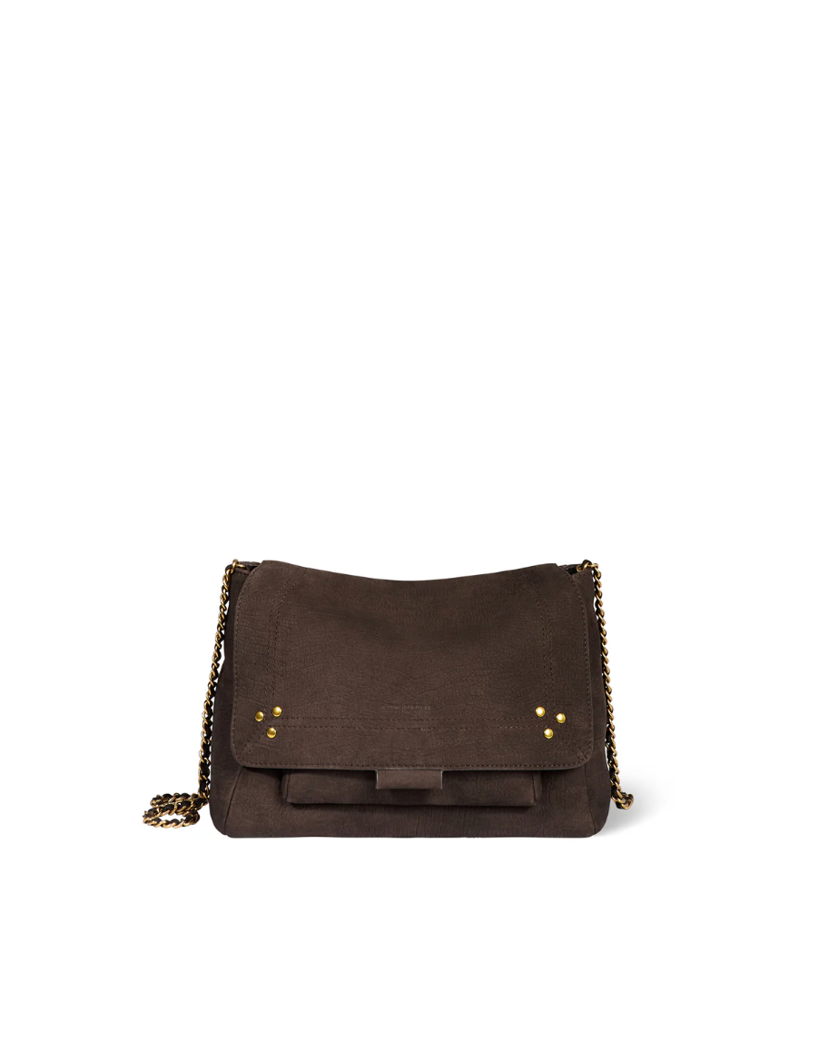 Sac Lulu M Taurillon Croco Moka - Jérôme Dreyfuss