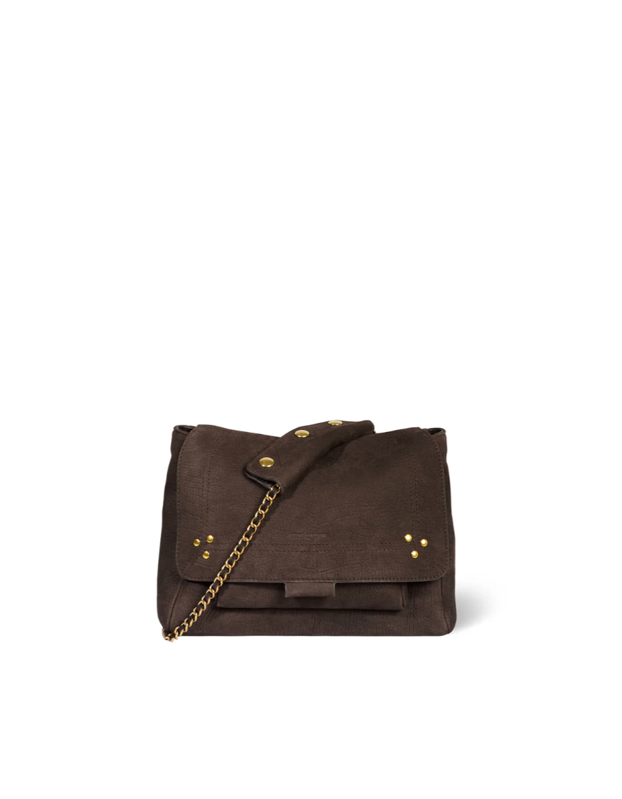 Sac Lulu M Taurillon Croco Moka - Jérôme Dreyfuss