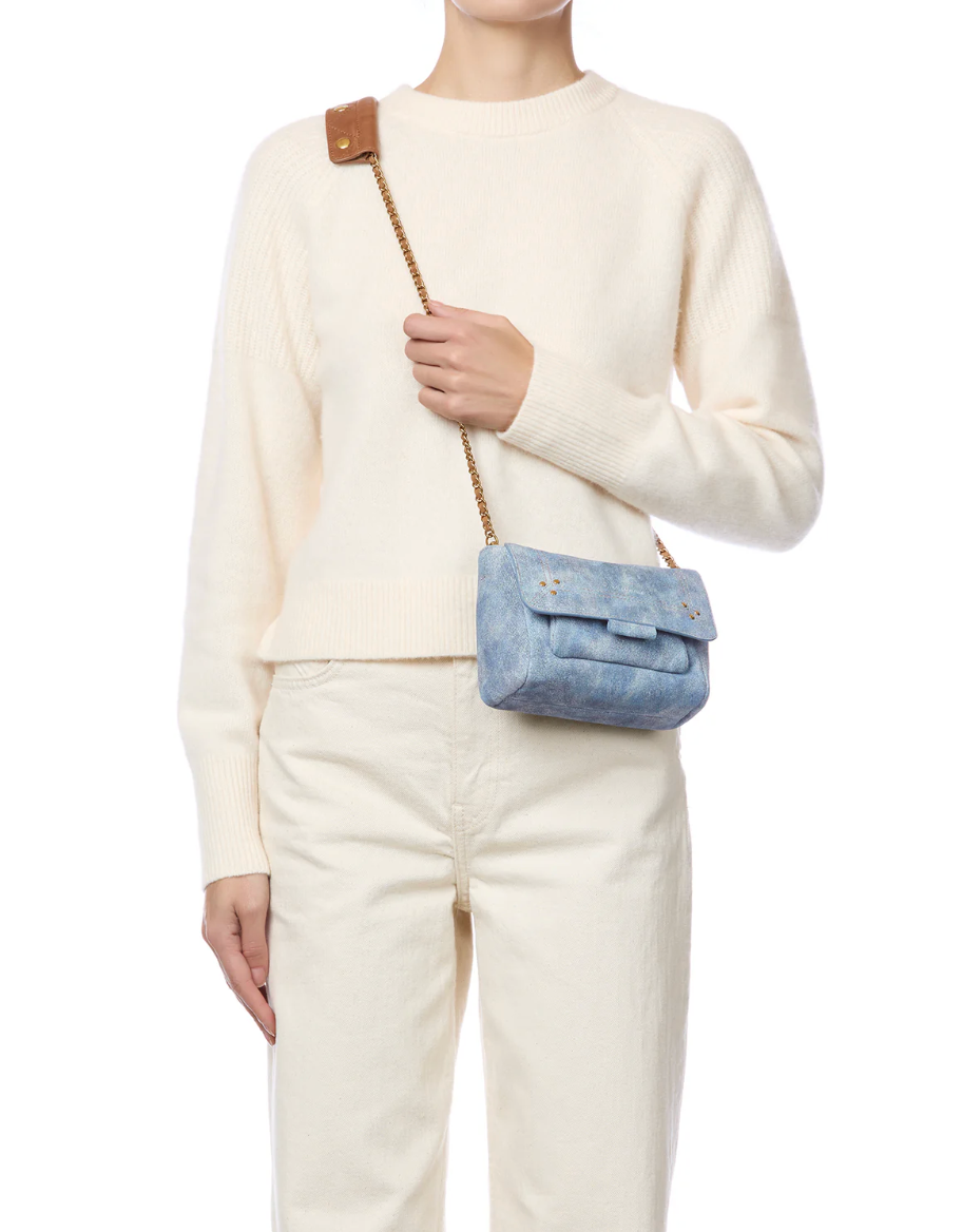 Sac Lulu S Croûte Velours Washed Jean's- Jérôme Dreyfuss