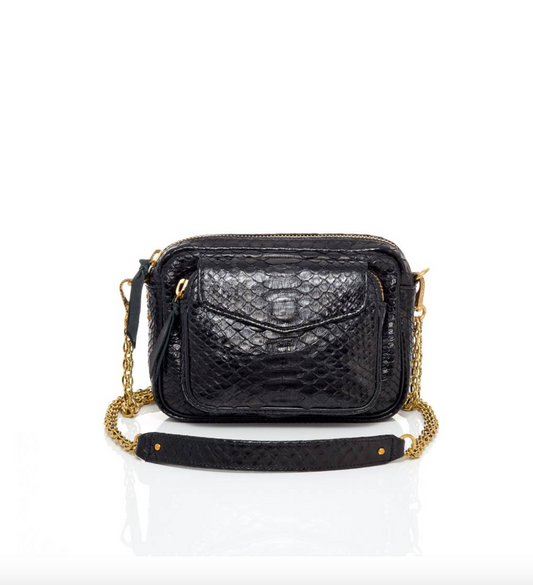Sac Charly Python Noir - Claris Virot
