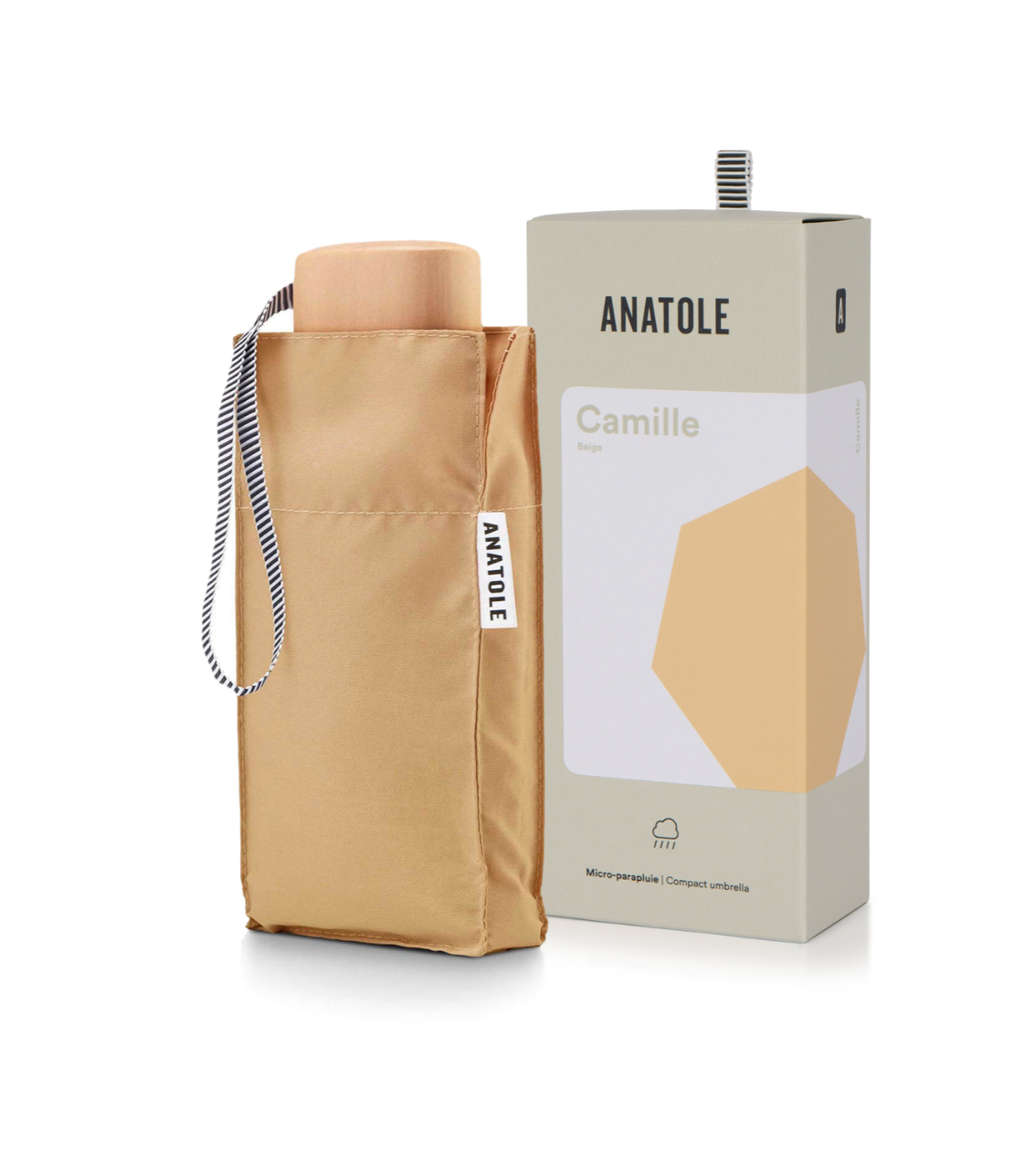 Mini Parapluie Beige Camille - Anatole