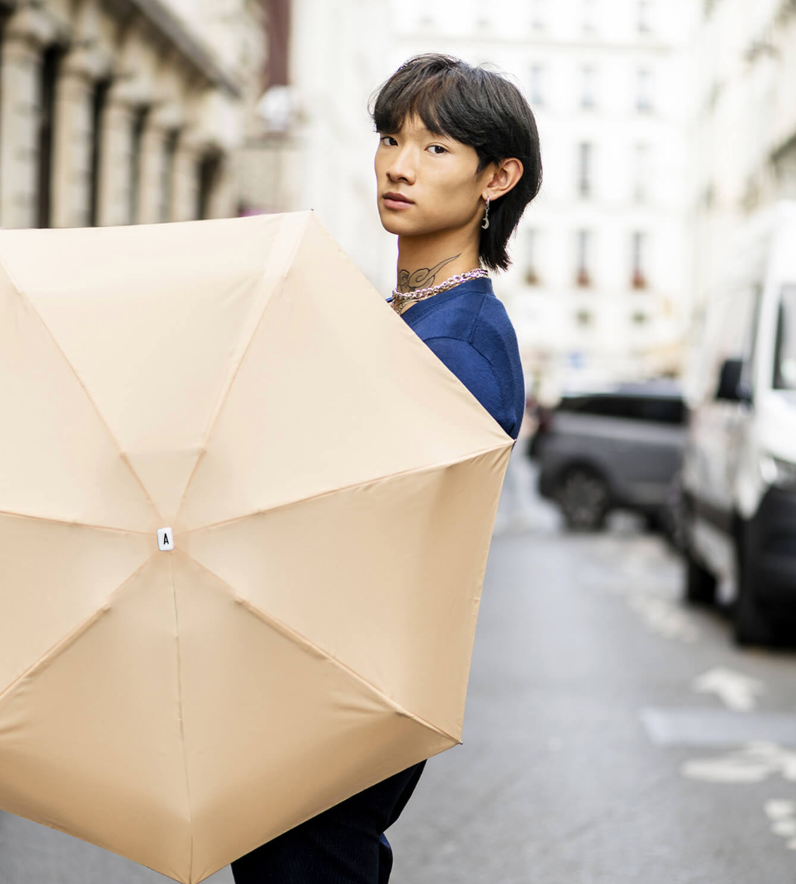Mini Parapluie Beige Camille - Anatole