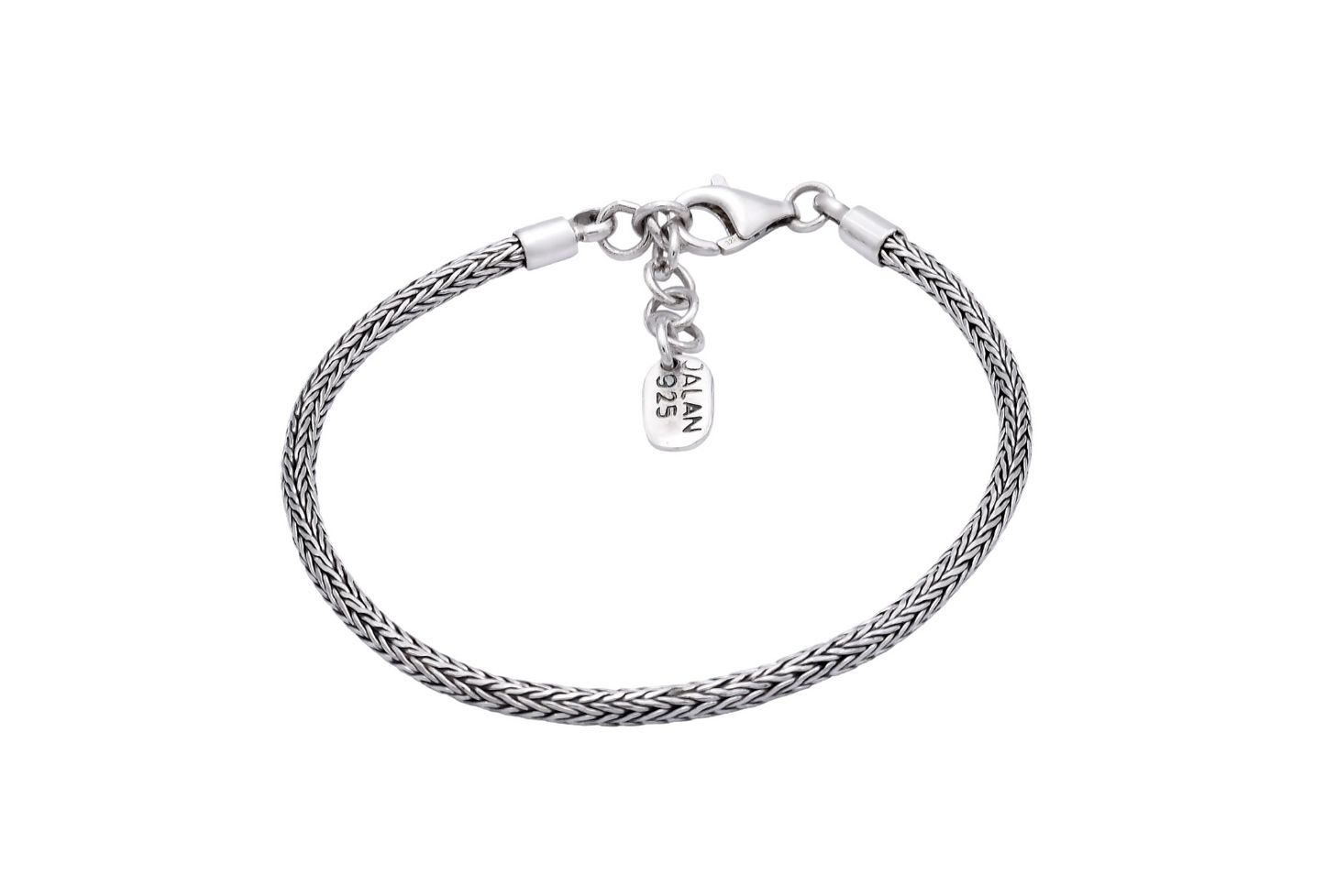 Bracelet Argent Maille Serpent Ronde 2,5mm - Jalan Jalan