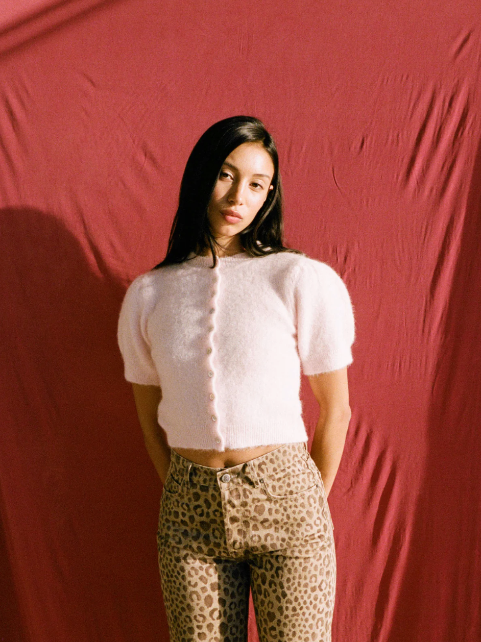 Cardigan Abelina Rose Pale - Rouje