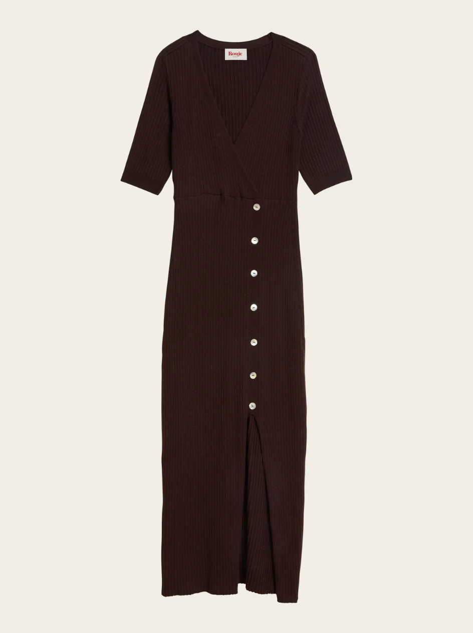 Robe Mila Chocolat - Rouje