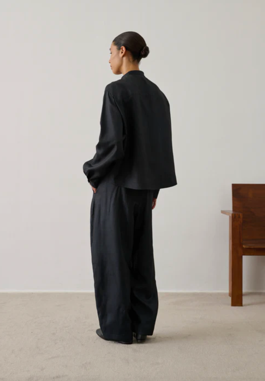 Pantalon Vernon Noir Soie - Soeur