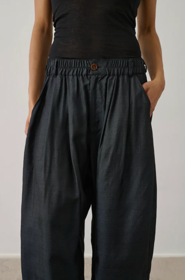 Pantalon Vernon Noir Soie - Soeur
