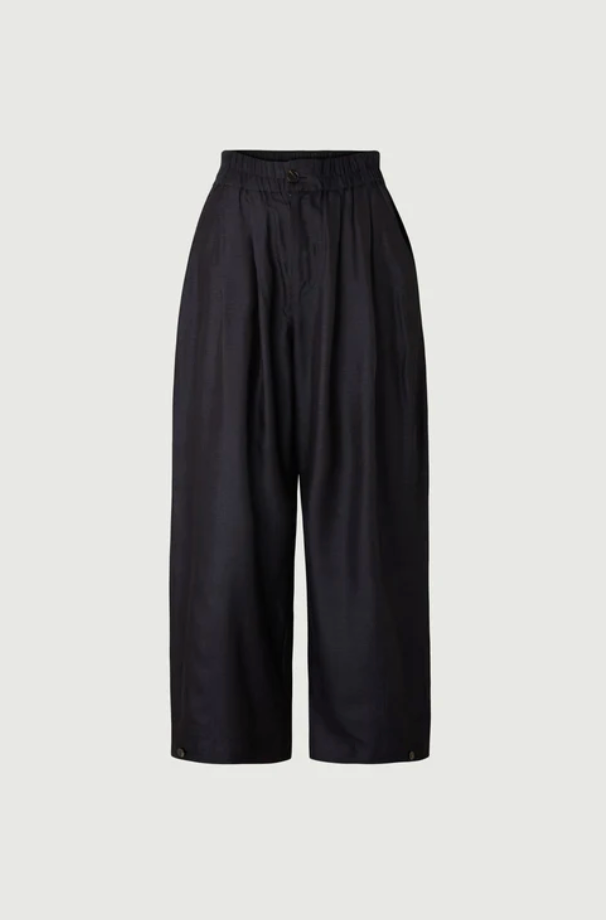 Pantalon Vernon Noir Soie - Soeur