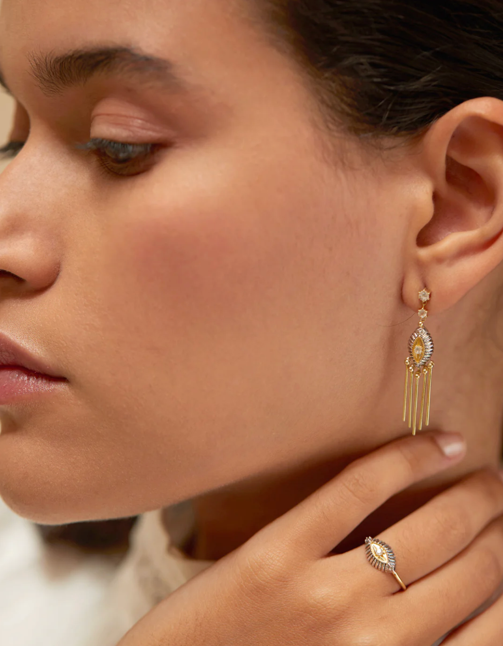 Boucle d'Oreille Milte Or 10K - Dorothée Sausset