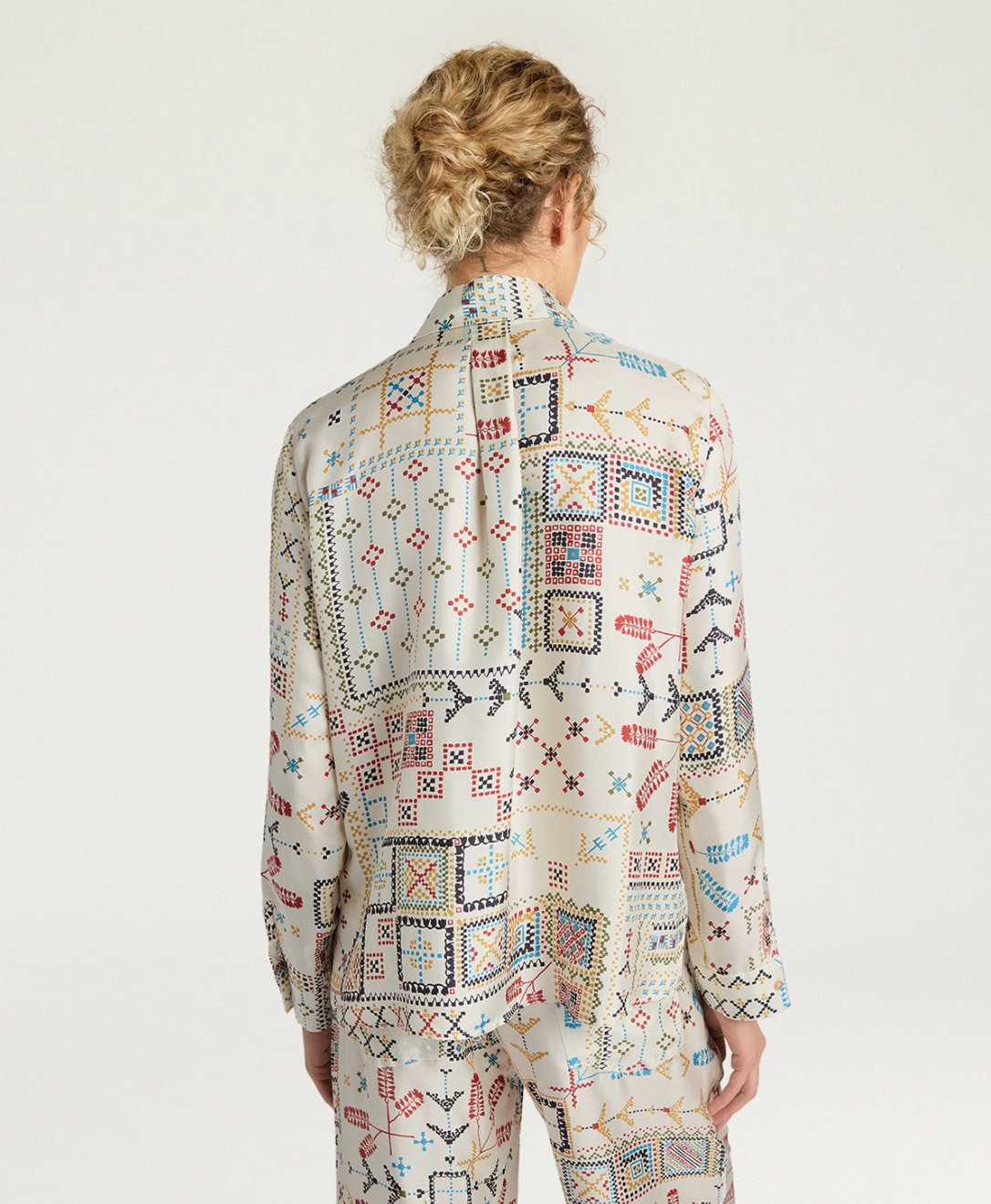 Chemisier Arles Multicolore Crème - Momoni