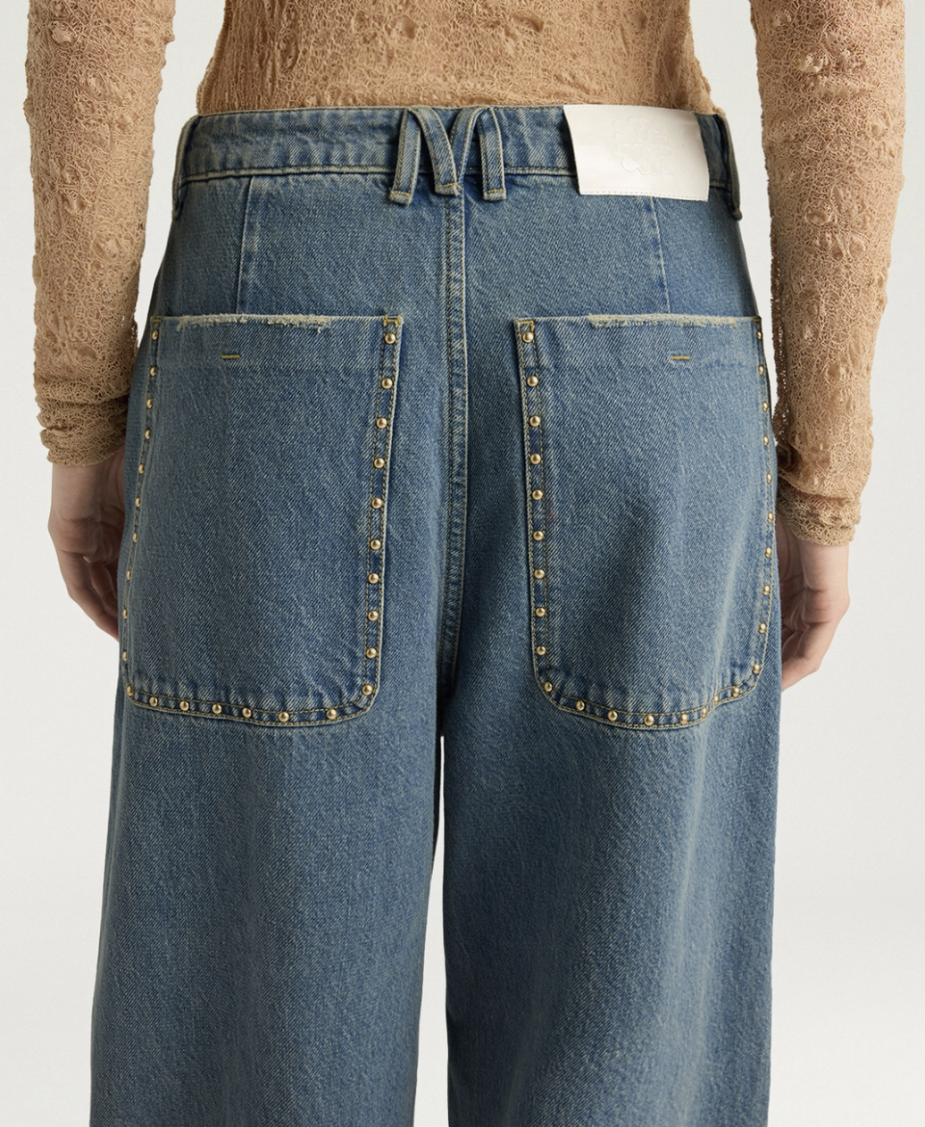 Pantalon Thomas Denim avec Clous - Momoni