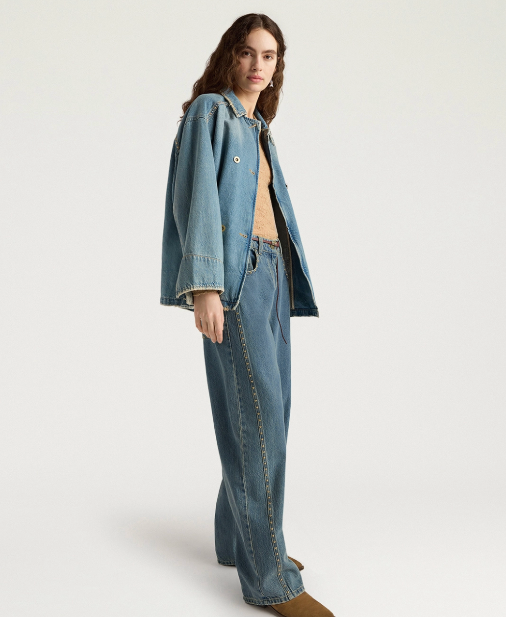 Pantalon Thomas Denim avec Clous - Momoni