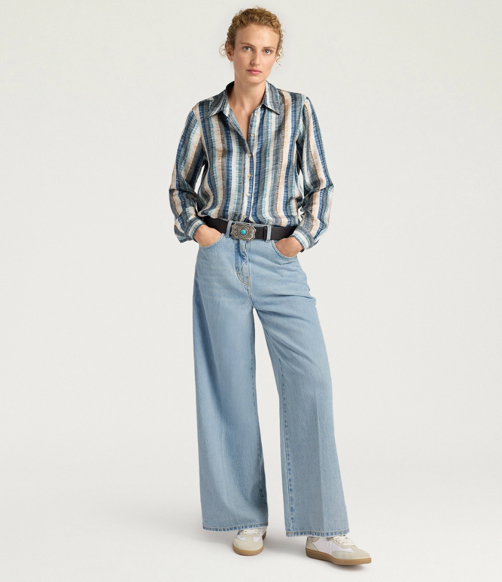 Pantalon Manuel Denim Clair - Momoni